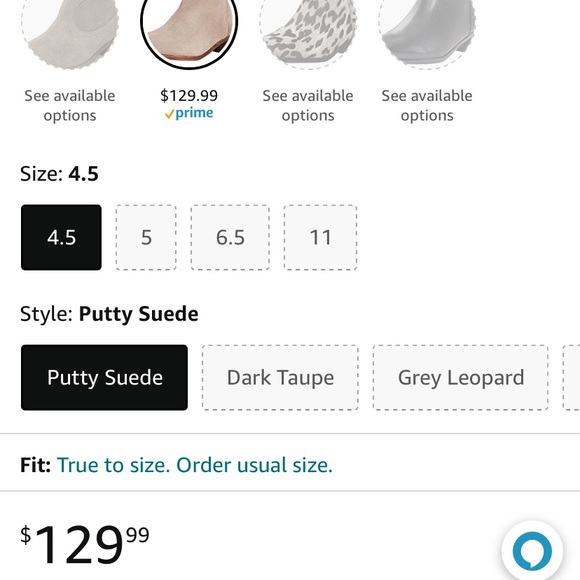 NWOT Sam Edelman Petty ankle boot leather suede putty sand - Picture 8 of 8